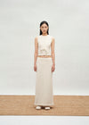 SWAYING 25 Spring/Summer Water Ripple Tank Top SW-SW25SS1T15C1-BAI White